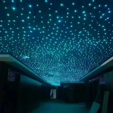 Fiber Optic Star Ceiling, Fiber Optic Light, Fiber Optic Lighting, Star Ceiling, Fiber Optic, Wall Art Living Room, Bedroom Design, Ceiling, Lighting