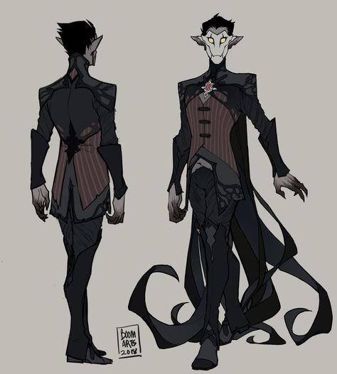 Paranormal Character Design, Inhuman Character Design, Dark Fantasy Outfits, Raven Character Design, Dark Character Design, Shadow Character Design, God Outfits, Monster Character Design, Villain Design