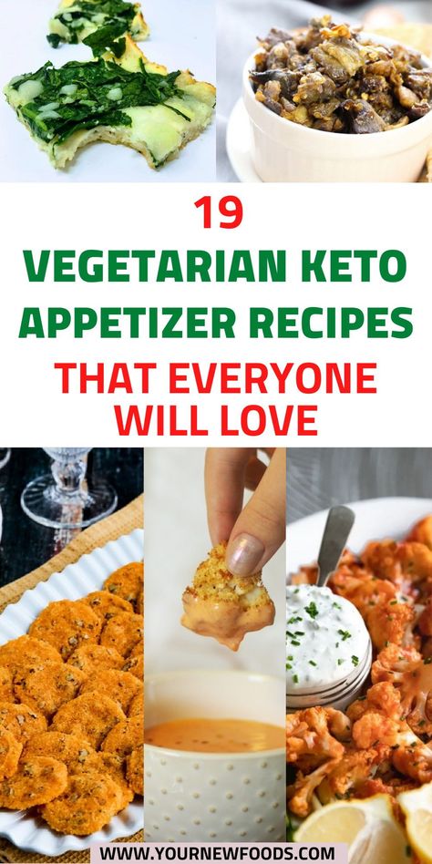 19 Vegetarian Keto Appetizers. 19 Super tasty recipes you don’t want to miss out on. Vegetarian keto appetizers great for family meals, entertaining & holidays Keto For Vegetarians, Spicy Deviled Eggs Recipe, Appetizer Recipes Vegetarian, Buffalo Cauliflower Recipes, Carrot And Coriander Soup, Keto Appetizers, Good Recipes, Pizza Recipes Easy, Cauliflower Bites