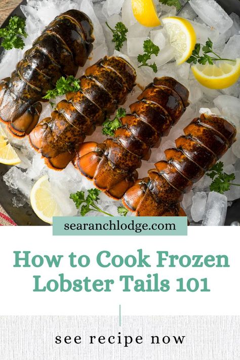 Easy recipes to cook frozen lobster tail Lobster Tail Recipe Steamed, Lobster Tail Oven, Steaming Lobster Tails, Boil Lobster Tail, How To Prepare Lobster, Easy Lobster Tail Recipe, Cooking Frozen Lobster Tails, Frozen Lobster Tails, Cooking Lobster Tails