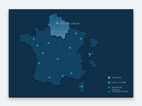 INRA Interactive Map by Marouane Dekkaki Ui Design Website, Interactive Map, Map Design, Interactive Design, Ui Design, App Design, Creative Professional, Global Community, Website Design