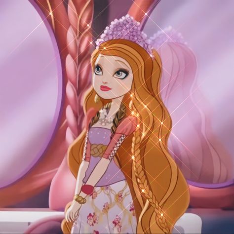 Holly O Hair Icon, Holly O Hair Aesthetic, Ever After High Holly O'hair, Holly O'hair, Eah Characters, Holly O Hair, Pink Characters, Animated Women, Everafter High