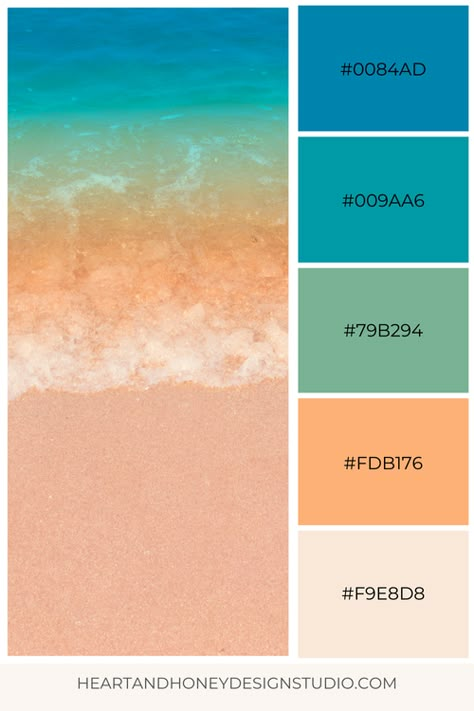 Vintage Florida Color Palette, Summer Hex Color Palette, Summer Color Combos, Tropical Cookies, Summer Pallet, Tropical Color Palette, Beach Color Palette, Hotel Plans, Ocean Color Palette