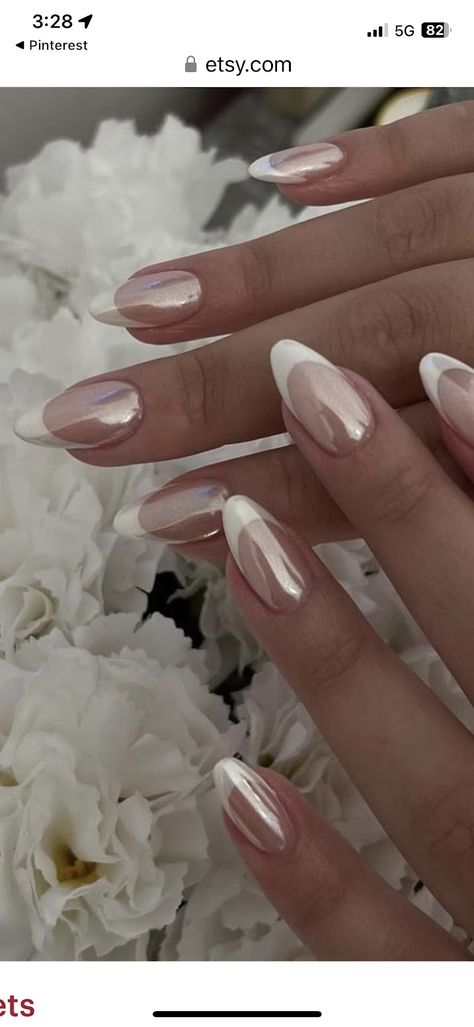 Photo - Google Photos Nails For Chubby Fingers, Glazed Doughnuts, Wedding Beauty, French Manicure, Simple Nails, Google Photos, Hair Makeup, To Share, Manicure