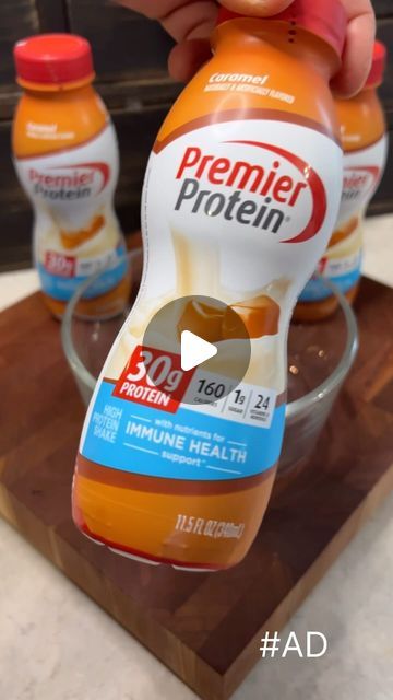 Jamie Dugan on Instagram: "#AD CARAMEL CHOCOLATE FUDGE Protein Pudding.🥣 @PremierProtein  #PremierShakers #PremierFoodie #proteinpudding #proteindessert   ✅ Entire recipe = 250 CAL, 32p, 25c & 3f.  (Not including toppings)  ✅ 1 Premier protein caramel shake.  ✅ 3 Tbsp SF chocolate fudge instant pudding mix." Protein Premier Shake Recipes, Caramel Protein Pudding, Salted Caramel Protein Pudding, Premier Protein Caramel Recipes, Premier Protein Shake Ice Cream Recipes, Chocolate Premier Protein Recipes, Premier Protein Recipes Pudding, Caramel Protein Shake Recipes, Caramel Premier Protein Recipes