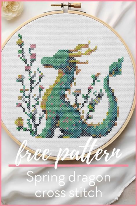 Dragon Cross Stitch Patterns, Spring Dragon, Unique Cross Stitch, Stitch Stuff, Dragon Cross Stitch, Cross Stitch Tutorial, Cross Stitch Cross, Stitch Cross Stitch, Small Cross Stitch