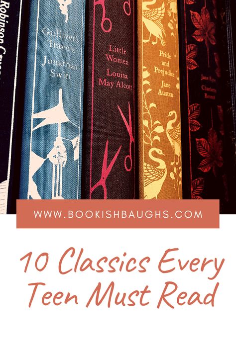 Intellectual Reading List, Classic Books For Teens, Classic Books List, Best Classic Books, Classics To Read, Old Book Crafts, Summer Reading Lists, Book Community, Books Young Adult