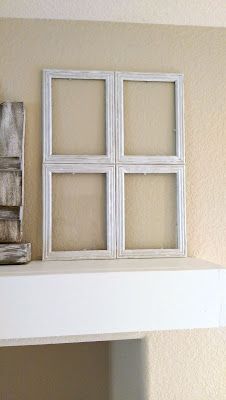 Diy Dollar Store Picture Frame Ideas, Glue Picture Frames Together, Pictures In Window Panes, Diy Wood Window Frame, Window Frame Picture Frames, Diy Fake Window Frame, Dollar Store Frame Ideas, Dollar Store Picture Frame Ideas, Dollar Tree Window Frame