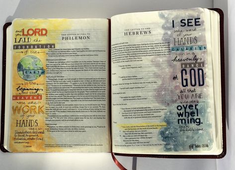 Soup Inspiration, Bible Journaling Pages, Hebrews Bible Study, Hebrews 1, Bible Drawing, Journaling Pages, It's Wednesday, Personal Bible Study, Bible Study Notebook