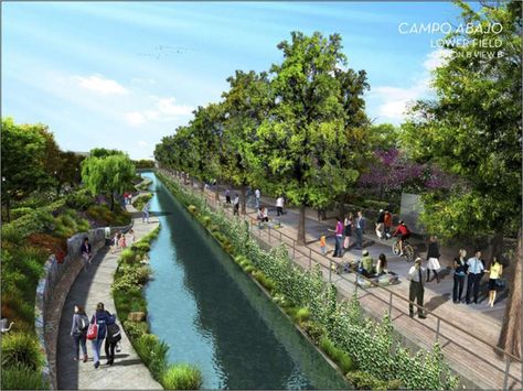 Urban Design Graphics, Urban Design Concept, Linear Park, Urban Landscape Design, Riverside Park, Lan Can, Landscape And Urbanism, Landscape Architecture Design, Urban Park