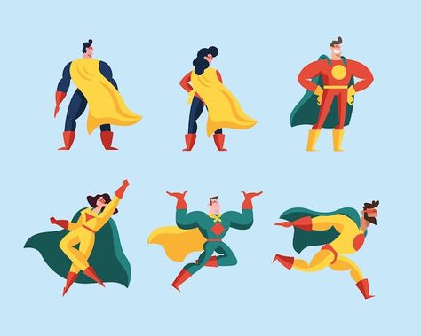 Hero Illustration Character, Super Hero Illustration, Generic Superhero, Superhero Illustration, Hero Illustration, Superhero City, Superhero Graphic, Human Vector, Super Man