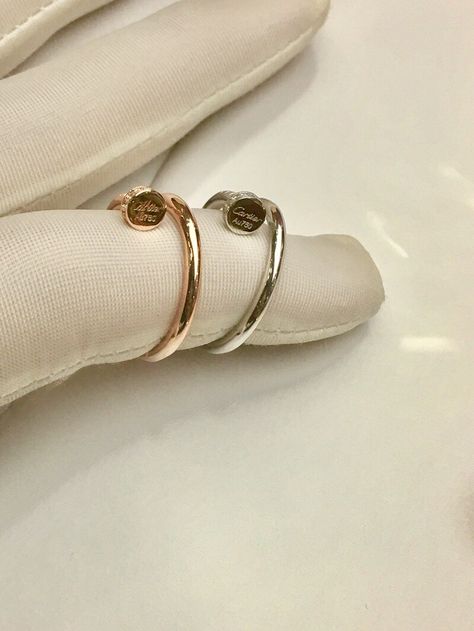 Cartier Nail Ring, Cartier Juste Un Clou Ring, Juste Un Clou Ring, Cartier Juste Un Clou, Nail Rings, Nail Ring, Perfect Woman, Rose Gold Diamonds, Rose Gold Ring