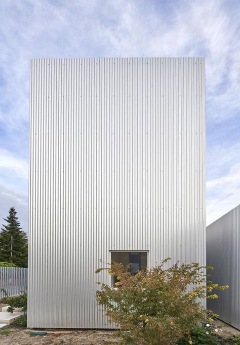 Arquitecturia designs Tetris-shaped Barcelona House | Wallpaper* Barcelona House, Tin House, Metal Facade, House Cladding, Metal Cladding, House Wallpaper, Metal Siding, Casa Container, Corrugated Metal