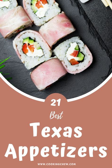 Enjoying these 21 best Texas appetizers can give you a taste of the good life in Texas. Texas Themed Food, Texas Appetizers, Texas Bbq Brisket, Texas Cheese Fries, Baked Potato With Cheese, Armadillo Eggs, Corn Nuggets, Southern Potato Salad, Texas Caviar