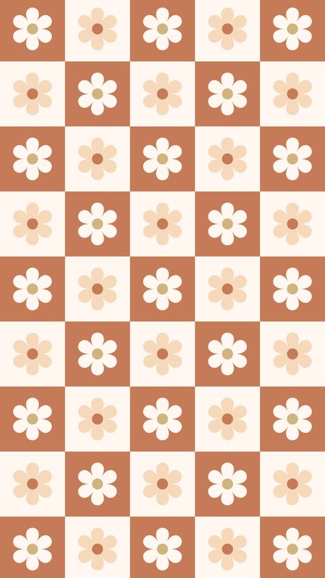 Checkered Flower Wallpaper, Retro Phone Wallpaper, Wallpaper Checkered, Phone Background Patterns, Pattern Design Inspiration, Iphone Wallpaper Pattern, Hippie Wallpaper, Funny Phone Wallpaper, Iphone Wallpaper Themes