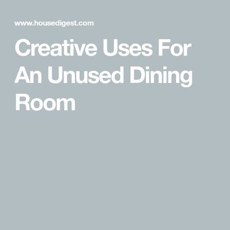 Creative Uses For An Unused Dining Room Repurpose Dining Room Space, Dining Room Alternative Use, Unused Dining Room Ideas, Unused Dining Room, Repurpose Dining Room, Dining Room Spaces, Cozy Reading, Mini Fridge, Eat In Kitchen