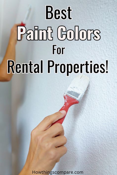 When painting a property for use by renters, you need a color palette that is as neutral as possible. Cream, ivory, and white are all good choices. Check out our article on choosing the best paint colors for rental properties. Rental Friendly Paint Colors, Rental House Paint Colors, Best Rental Paint Colors, Renter Friendly Paint Colors, Best Paint Color For Rental Property, Rental Paint Colors, Rental Property Paint Colors, Best Wall Paint, Best Wall Colors