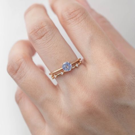 0.70ct Ceylon Blue Sapphire Solitaire Ring Light Blue - Etsy Australia Blue Solitaire Engagement Ring, Light Blue Sapphire Ring, Small Diamond Wedding Ring, Sapphire Engagement Ring Simple, Light Blue Sapphire Engagement Ring, Round Blue Sapphire Ring, Round Sapphire Engagement Ring, Wedding Ring Sets Simple, Ivory Ring