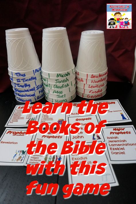 Books Of Bible, Elementary Games, Kids Church Lessons, The Books Of The Bible, Sunday School Games, Kids Sunday School Lessons, Church Games, New Testament Books, Messy Life