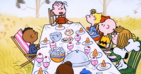 Scary Mommy 'A Charlie Brown Thanksgiving' Is Airing The Day Before Thanksgiving On ABC Charlie Brown Thanksgiving Dinner, Best Thanksgiving Movies, Peanuts Thanksgiving, Charlie Brown Characters, Thanksgiving Cartoon, Charlie Brown Thanksgiving, It's The Great Pumpkin, Dinner And A Movie, First Thanksgiving