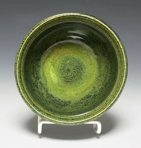 Deep Olive Speckle over Obsidian on speckled clay. LOVE! Deep Olive Speckle Glaze, Amaco Deep Olive Speckle, Deep Olive Speckle Glaze Combinations, Ceramics Glazing, Mayco Glaze, Glazing Ideas, Glaze Combinations, Glaze Combos, Speckle Glaze