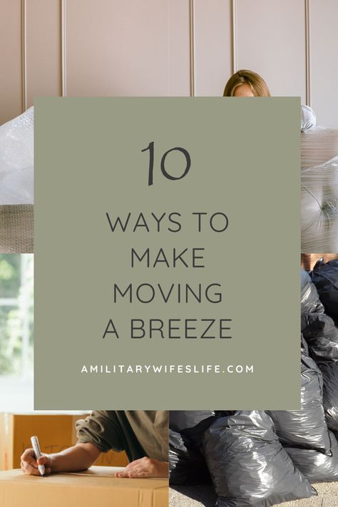 Read my top 10 tips for how to make moving WAY easier! Pcs Move, Moving Hacks, Military Move, Kitchen Box, Plastic Silverware, Plungers, Big Mirror, Thick Blanket, Toilet Bowl Cleaner