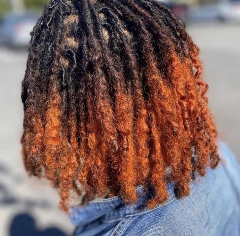 Dyed Dreadlocks, Dread Color Ideas Locs, Colored Locs, Gold Hair Dye, Dreadlocks Hair Care, Coiling Natural Hair, Natural Hair Weaves, Curly Crochet Hair Styles, Taper Fade Haircut