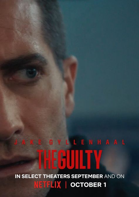 The Guilty Movie Poster, Jake Gyllenhaal The Guilty, The Guilty Movie, Jake Gyllenhaal Movies, Beautiful Movies, Steven Spielberg Movies, Netflix Poster, Hd Posters, Netflix Hacks