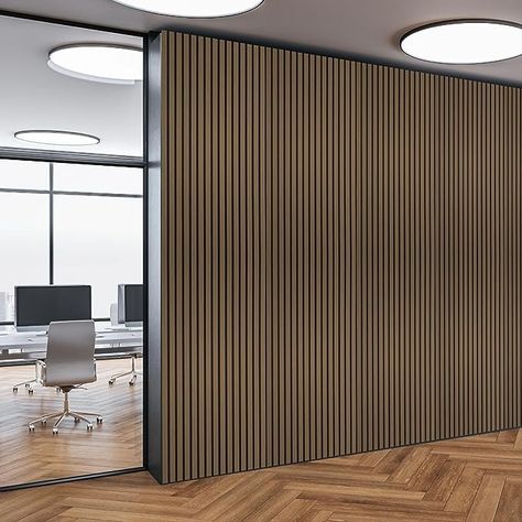 https://amzn.to/45MPge8 Wood Wall Panel, Wooden Wall Panels, Acoustic Wall Panels, Acoustic Wall, Sound Absorbing, Wood Panel Walls, Acoustic Panels, Wood Slats, Wall Panel