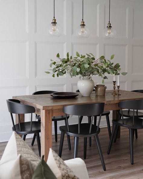 Condo Transformation, Room Panelling, Dining Room Paneling, Architecture Styles, Wimborne White, Mexican Kitchen, City Loft, Transitional Dining Room, House Dining Room