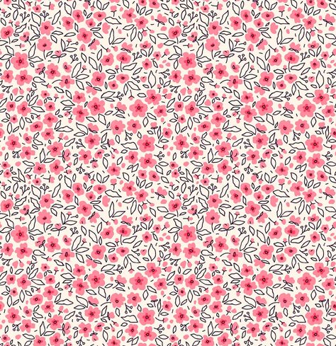 Pink Flowers White Background, Hijab Design, Pink Floral Background, Flowers White Background, Small Floral Pattern, Small Pink Flowers, Altoids Tins, Background Cute, Seamless Floral Pattern