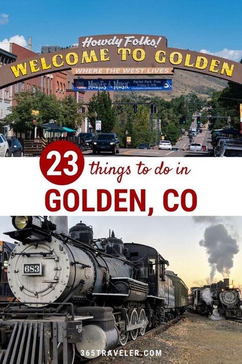 Do you dream of a Western adventure filled with stunning mountain views and outdoor activities? Look no further than Golden, Colorado. Here are 23 things to do in Golden CO that you and your crew will love! Golden Colorado Things To Do, Things To Do In Golden Colorado, Colorado Activities, Vacation 2023, Colorado Trip, Golden Co, Golden Colorado, Colorado Winter, Colorado Vacation