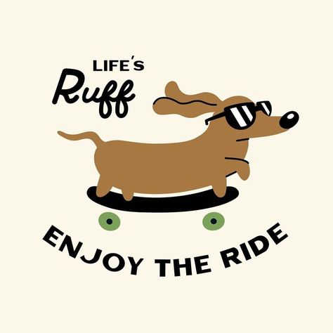 Blur Quotes, Funny Dog Art, Dog T Shirts, Dog Grooming Salons, Dog Cafe, Dog Branding, Illustration Quotes, Fun Dog, Check Design