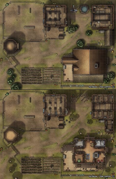 Dnd Places, Roll20 Maps, Dnd Board, West Map, Pathfinder Maps, Dragons 5e, Dungeon Tiles, Building Map, Dnd World Map