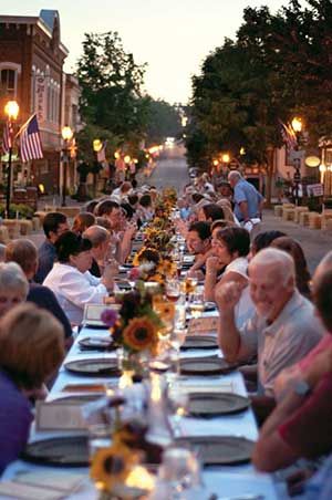 Dinner on Depot Street - Fuquay-Varina Downtown Revitalization Association Community Dinner, Farm To Table Dinner, Farm To Fork, Community Table, Table Dinner, Outdoor Dinner, Local Farmers Market, Street Party, We Are The World