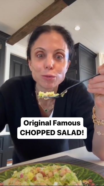 Tiktok Chopped Salad, Lettuce Salad With Chickpeas, Lascala Chopped Salad, Bethany Frankel Chicken Salad, Bethenny Frankel Recipes, Lascala Salad Recipes, Famous Salad Recipes, Chopped Salad Sandwich Recipes, Bethany Frankel Recipes