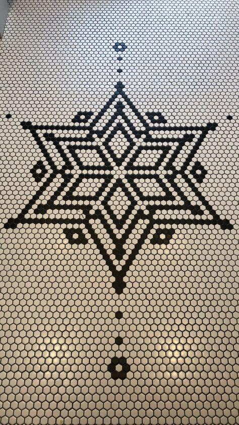 Hexagon Tile Pattern Floor, Penny Tile Mosaic, Entryway Tile Floor, Gatsby House, Historic Tile, Hexagon Tile Pattern, Penny Tile Floors, Penny Floor, Hex Tile