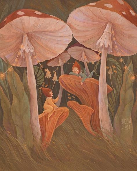 August Ro, Okay Okay, New Year Pictures, Storybook Art, Autumn Magic, Almost Ready, Fairytale Art, Mystical Art, Mushroom Art