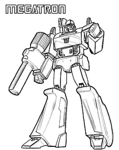 Print coloring page and book, Transformers Megatron Coloring Page for kids of all ages. Updated on Saturday, March 21st, 2015. Mech X4, Ironhide Transformers, Transformers Coloring, Transformers Coloring Pages, Transformers Megatron, Transformer Birthday, Boy Coloring, Cars Coloring Pages, Coloring Pages For Boys