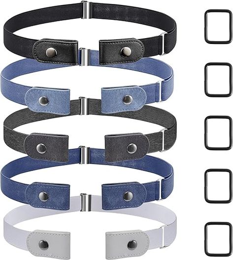 FINEASY 5 Pcs No Buckle Belt for Women Men, Elastic Belt Invisible Adjustable Stretch Belts Quick Release Waist Belt for Jeans Pants Dress Unisex Belts without Buckle : Amazon.co.uk: Fashion Belt For Jeans, Belt Without Buckle, Blue Belt, Belt For Women, Amazon Buy, Elastic Belt, Stretch Belt, White Belt, Pants Dress