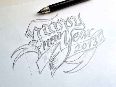 Happy new Year – sketch New Year Sketch, Happy New Year Drawing, New Years Drawing Ideas, New Year Drawing, New Year's Drawings, Happy New Year Letter, Artsy Phone Cases, Contemporary Museum, New Year Coloring Pages