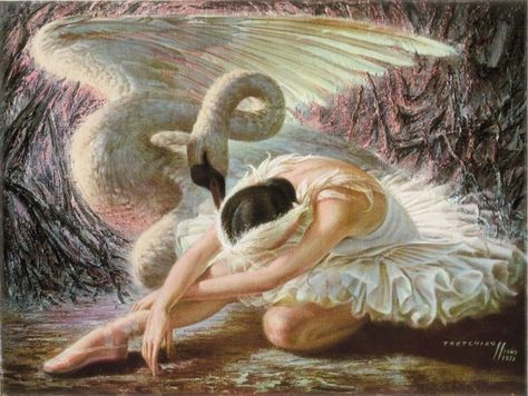 Vladimir Tretchikoff, Swan Wallpaper, Ballet Painting, Ballerina Art, Dance Paintings, Rennaissance Art, Ballet Art, Artist Materials, Lake Art