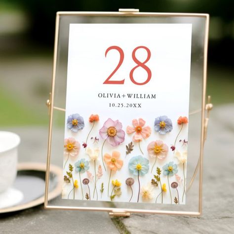 Retro Pastel Pink Boho Wildflower Wedding Details Table Number Bright Vintage Wedding, Gold And Pastel Wedding, May Wedding Decor, Wildflower Meadow Wedding, Pastel Wedding Centerpieces, Pastel Themed Wedding, Pastel Wedding Decor, Summer Wildflower Wedding, Pink Garden Wedding