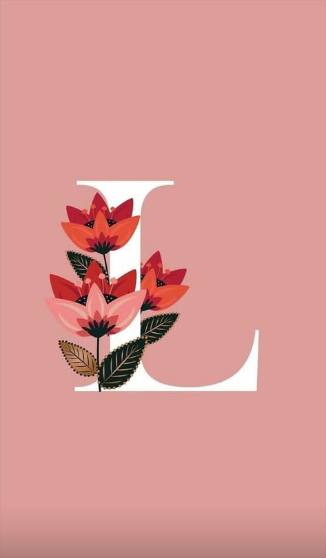 Huruf L Aesthetic, L Aesthetic, L Letter, Unique Iphone Wallpaper, Floral Font, Flower Background, Flower Background Wallpaper, Letter L, Apa Aja