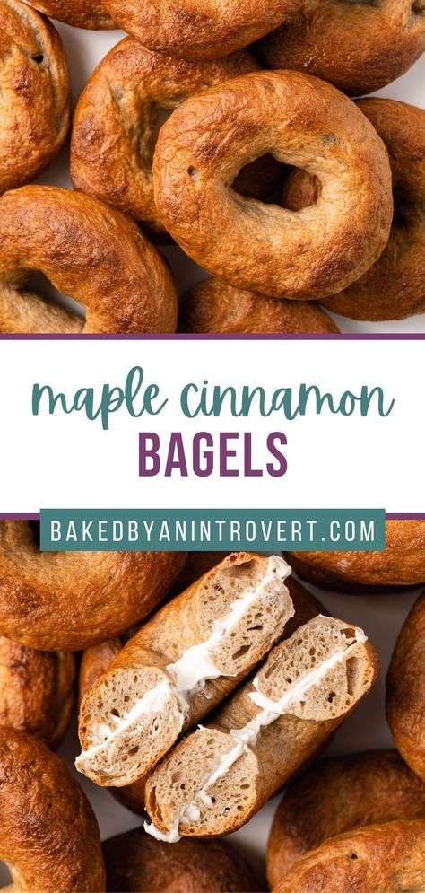 French Toast Bagel Recipe, Cinnamon Bagels, Bagel Recipe Easy, Homemade French Toast, Sourdough Bagels, Homemade Bagels, Bagel Recipe, Easy Cinnamon, Dessert Bread