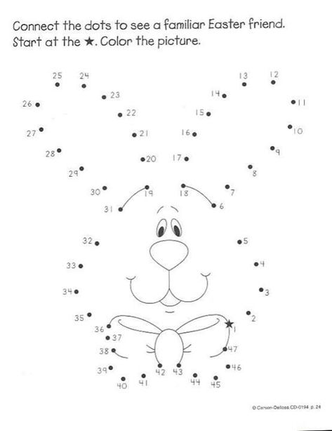 * Dot-to-dot... | Easter kindergarten, Easter preschool, Printable easter activities Printable Easter Activities, Dot To Dot Printables, Easter Kindergarten, Easter Worksheets, Easter Preschool, Easter Activities For Kids, Easter Games, Easter Coloring Pages, Dot To Dot