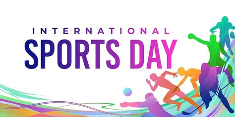 International Sports Day, Sports Day Banner, Sports Day Certificates, Animal Pictures For Kids, Sports Background, Olympic Theme, Sports Templates, Merry Christmas Background, Day Illustration