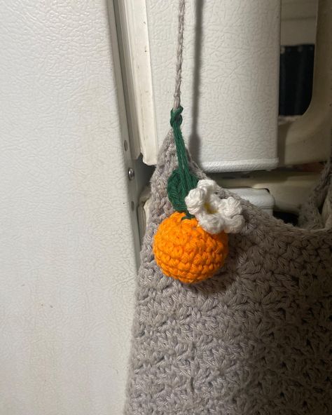 orange blossom keychain for my friend 🍊 #crochetkeychain #crochet #crochetinspiration Crochet Orange Keychain, Orange Keychain, For My Friend, Crochet Keychain, Orange Blossom, Crochet Ideas, My Friend, Blossom, Orange