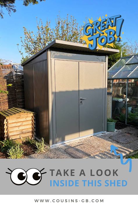 If you're looking for a garden shed that is both functional and stylish, the Biohort AvantGarde Pent Metal Garden Shed might be just what you need. This high-quality shed is designed to provide secure and weather-resistant storage for all your garden tools and equipment https://www.cousins-gb.com/take-a-look-inside-this-metal-shed/ #BiohortAvantgardeMetalShedHorsham #BiohortShedHorsham #MetalShedHorsham #GardenShedHorsham #OutdoorShedHorsham #MetalGardenShedHorsham #StorageShedHorsham Things To Search On Pinterest, Storage Building Ideas, Conservatory Garden, Large Sheds, Small Sheds, Storage Building, Outdoor Sheds, Metal Shed, Unique Gardens