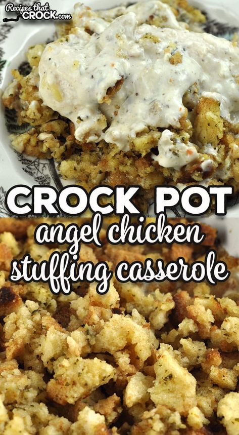 Chicken Stuffing Casserole Crockpot, Turkey Stuffing Casserole, Crockpot Chicken And Stuffing, Pepperidge Farm Stuffing, Crockpot Stuffing, Carbquik Recipes, Casserole Crockpot, Angel Chicken, Chicken Stuffing Casserole